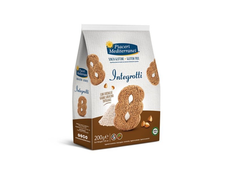 PIACERI shortbread cookies in the shape of an eight 200g. Gluten-free product