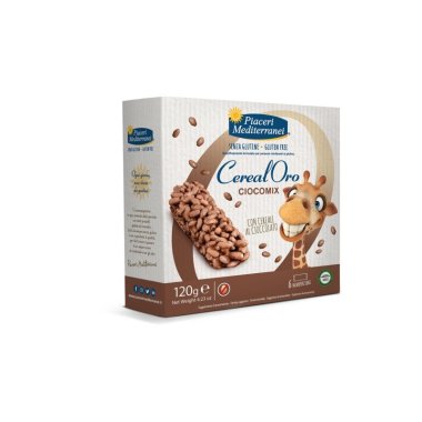 PIACERI CerealOro, bars made of gluten-free flakes with the addition of cocoa 120g (6x20g). Gluten-free product