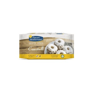 PIACERI Canestrelli, ciasteczka pierścienie 125g. Produkt bezglutenowy