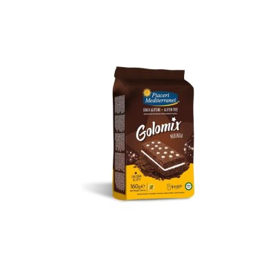 PIACERI Biszkoptowe ciastko kakaowe z nadzieniem kremowym 160g (4x40g). Produkt bezglutenowy