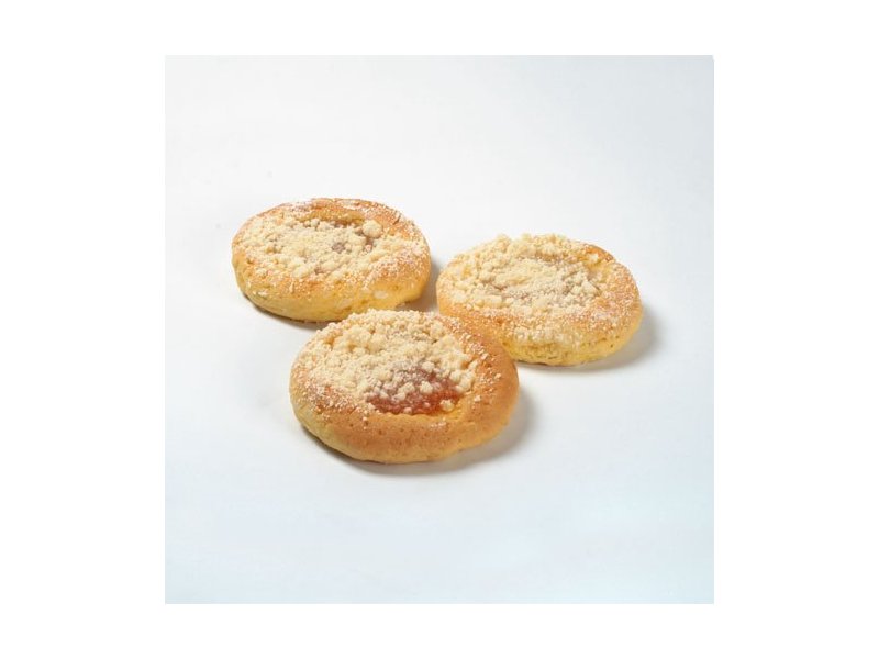 Yeast with peach filling. Gluten-free, low protein PKU product.