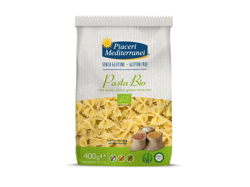 PIACERI BIO Pasta bows 400g. Gluten-free product