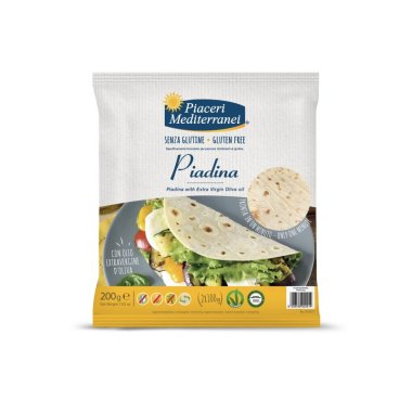 PIACERI Tortilla Piadina 200g (2x100g). Gluten-free product