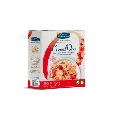 PIACERI Rice flakes with corn and fruit 250g. Gluten-free product