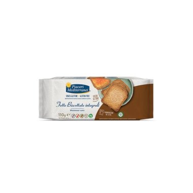 PIACERI Wholemeal rusks 110g (4 portions of 3 rusks each). Gluten-free product