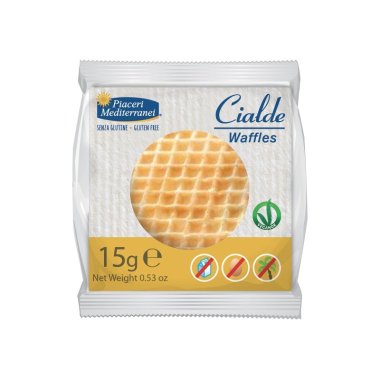 PIACERI Sweet crispy wafer 15g. Gluten-free product