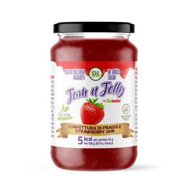 Daily life Strawberry jam 280g, with sweeteners. Gluten-free product