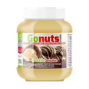 Go Nuts cocoa cream with nut-flavored wafers 350g. Gluten-free product