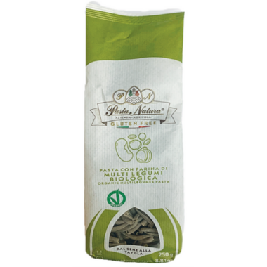 PASTA NATURA ORGANIC MULTILEGUMES CASARECCE PASTA 250G. Gluten free product.