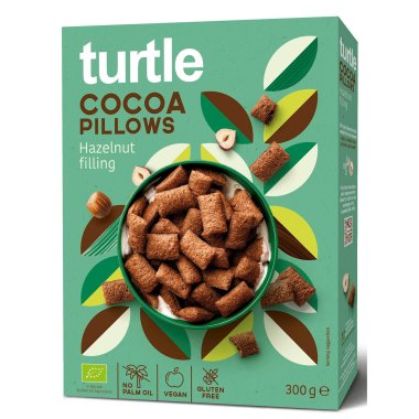 TURTLE BIO Rice cushions with peanut-cocoa cream 300g. Gluten-free product