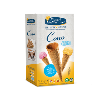 PIACERI Ice cream cones 6x16g. Gluten-free product