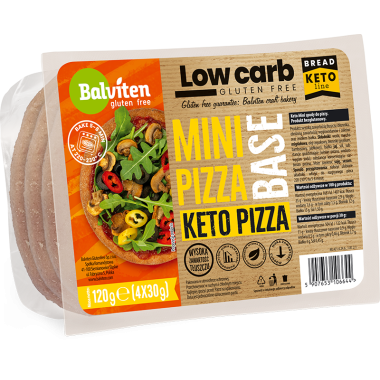 KETO Mini Pizza base 4x30 g. Gluten-free product