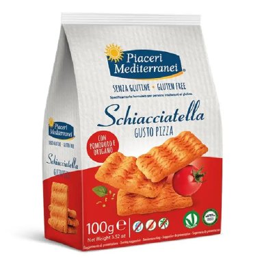 Schiacciatella Włoskie wafle o smaku włoskiej pizzy 100g. Produkt bezglutenowy