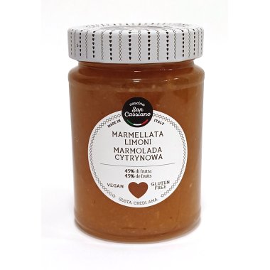 Cascina San Cassiano. Lemon marmalade 340g. Gluten-free product