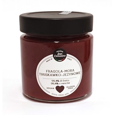 Cascina San Cassiano. Strawberry and blackberry jam 200g . Gluten-free product