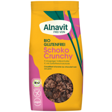 ALNAVIT BIO Granola  czekoladowa chrupiąca 300G. Produkt bezglutenowy.