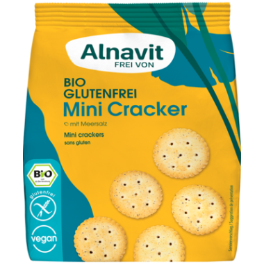 ALNAVIT BIO Mini krakersy 100g Produkt bezglutenowy.