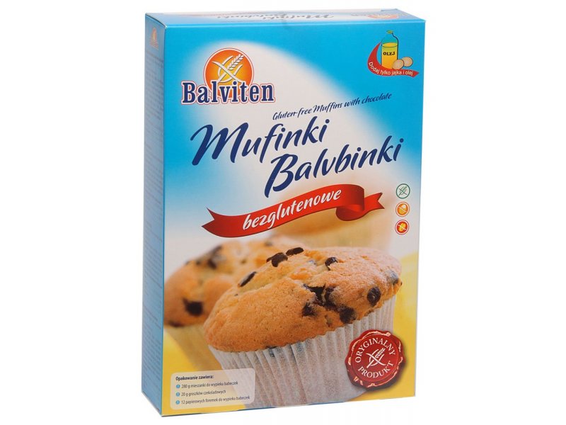 Balvbinki muffins with bits of chocolate 280g. Gluten-free product
