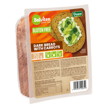 Dark bread with carrots 250g Gluten-free product