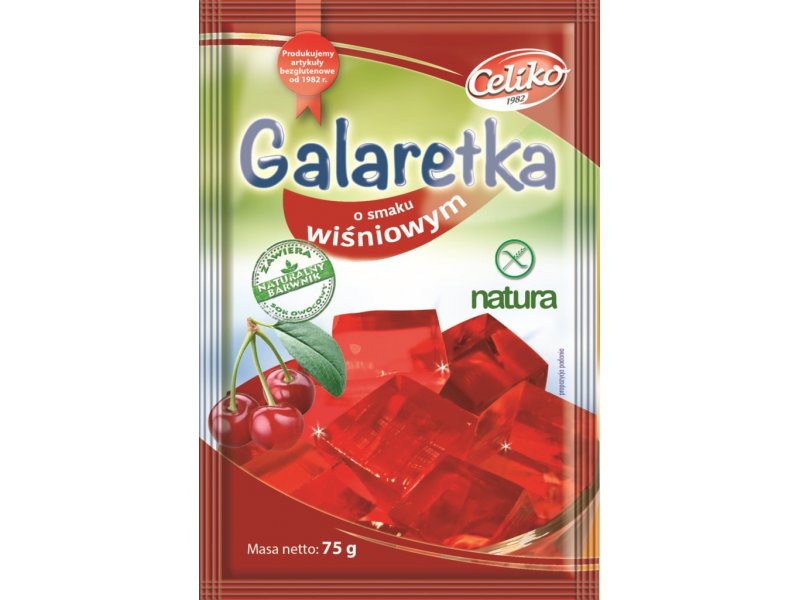 CELIKO Galaretka o smaku wiśniowym 75g