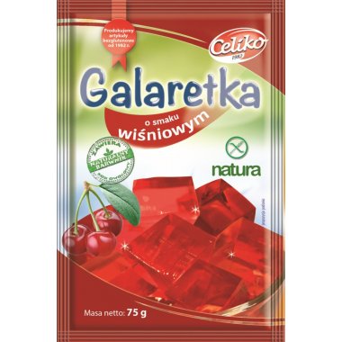 CELIKO Galaretka o smaku wiśniowym 75g
