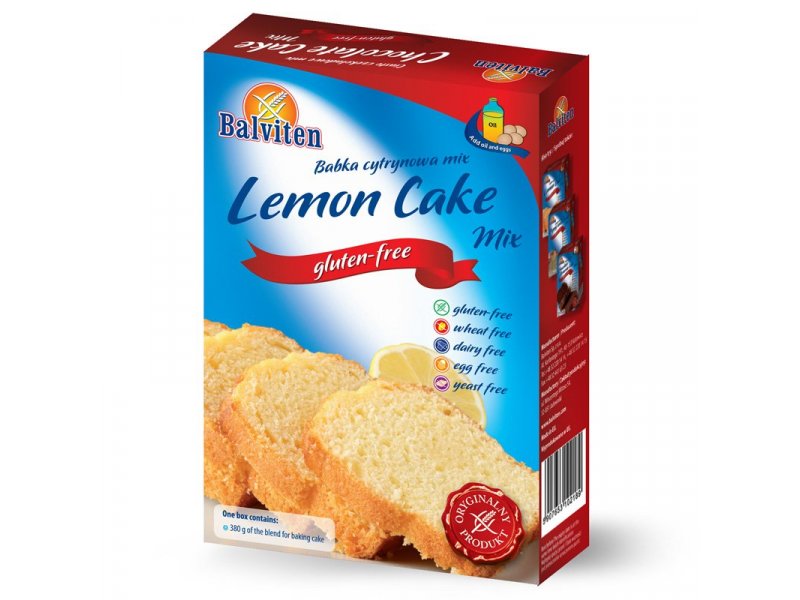 Lemon cake Mix 380g. Gluten-free product