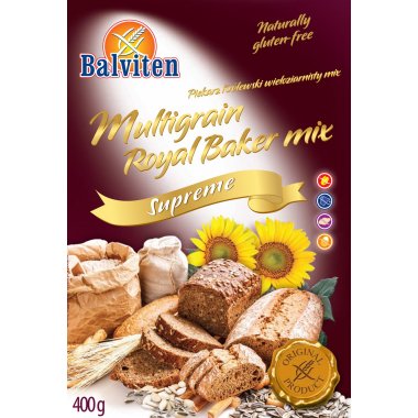 Royal Baker multigrain 400g. Gluten-free product