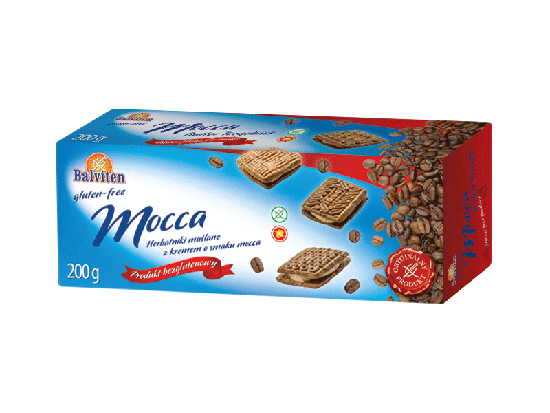 Mocha biscuits 200g. Gluten-free product