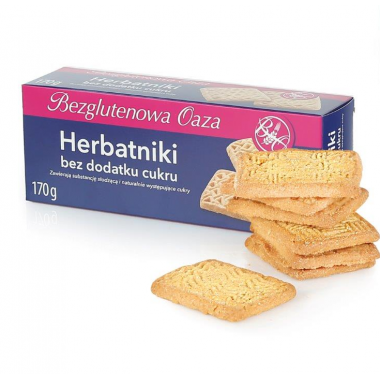 OAZA Biscuits without sugar 170g. Gluten-free product
