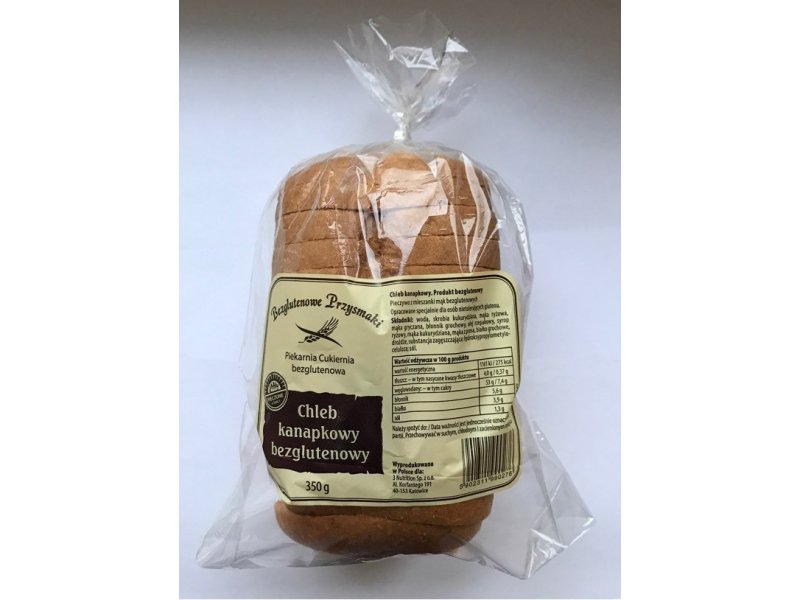 Świeży chleb kanapkowy 350g. Produkt bezglutenowy