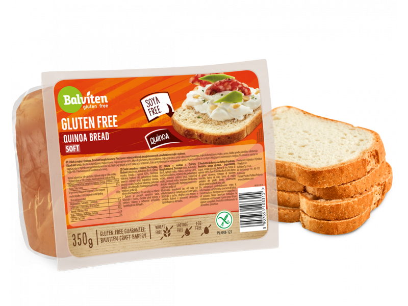 BREAD with quinoa flour SOFT 350g. Gluten-free product