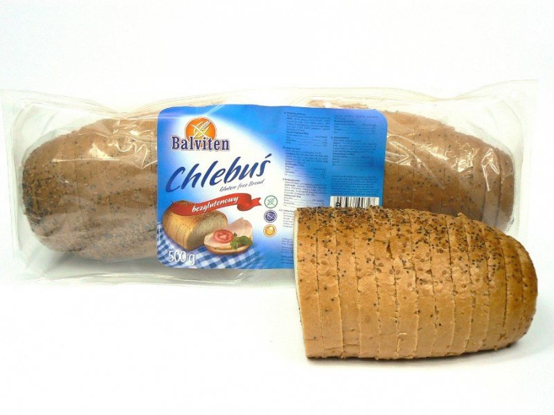 Chleb 'Chlebuś' 500g. Produkt bezglutenowy