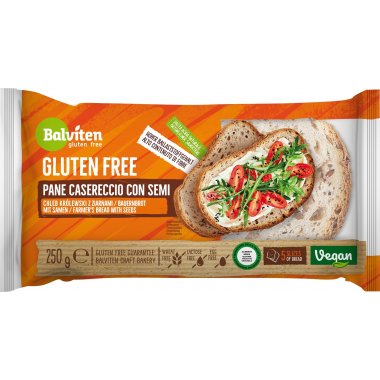 Pane Casereccio con semi bread 250g. Gluten-free product