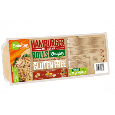 Hamburger multigrain rolls 2x75g. Gluten-free product