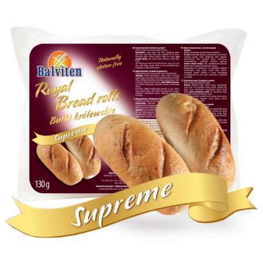 [WYPRZEDAŻ]Bułki królewskie supreme 130g. Produkt bezglutenowy