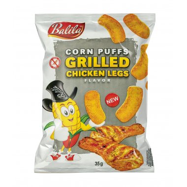 BALILA Corn crisps with grilled chicken flavour 35g. Gluten-free product