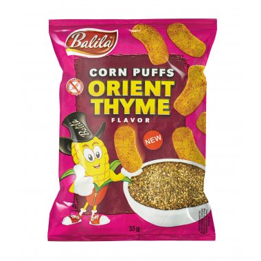 BALILA Corn crisps with thyme 35g. Gluten-free product