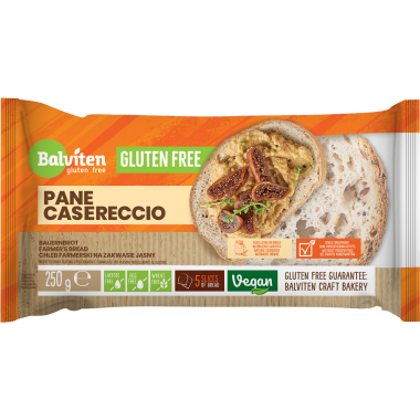 Pane Casareccio. Farmer leavened bread, white 250g. Gluten-free product