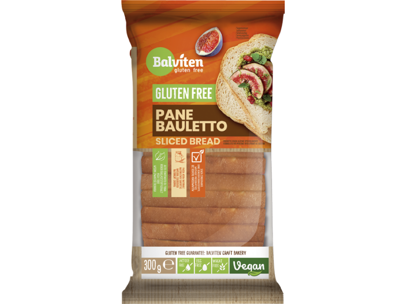 Pane Bauletto. White sliced bread 350g. Gluten-free product