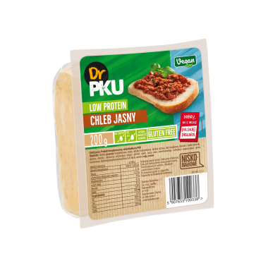 DR PKU Low-protein white bread. Gluten-free 200g