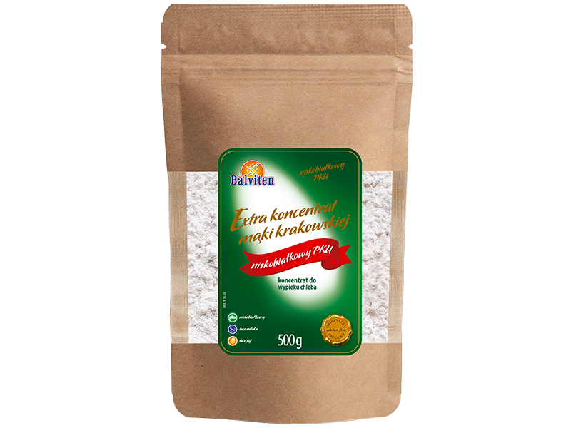 Low-protein Cracow flour extra concentrate 500g.