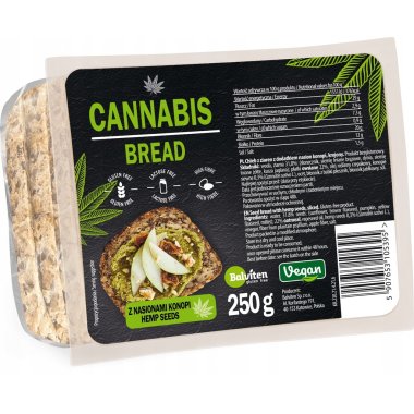Whole grain bread with hemp seeds 250g. Gluten-free product
