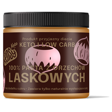 Kensy KETO 100% Hazelnut paste 210g. Gluten-free product