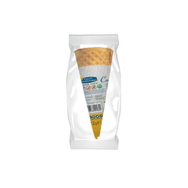 PIACERI cone ice cream cone 22g. Gluten-free product